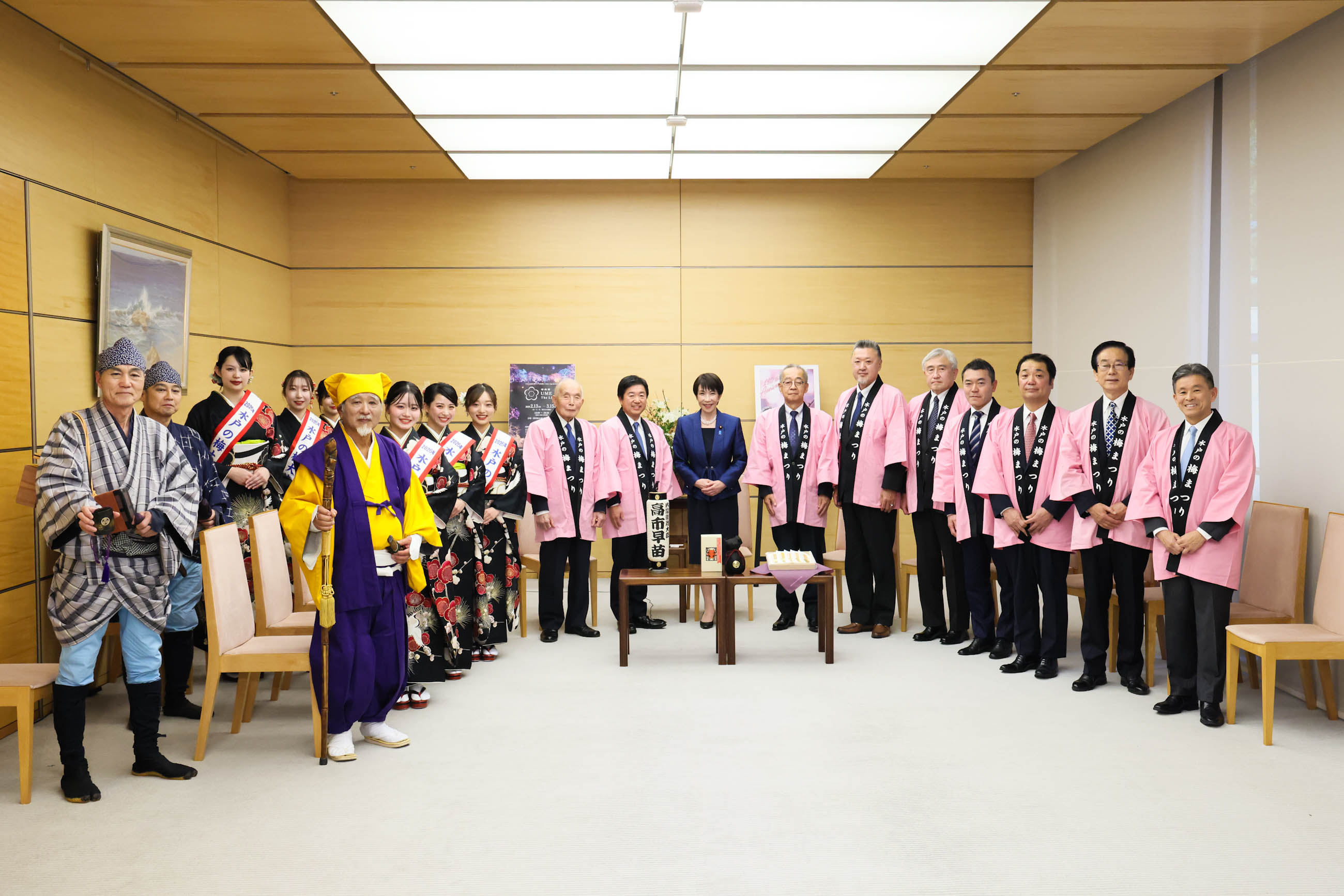 会见“水户梅花节”相关人士